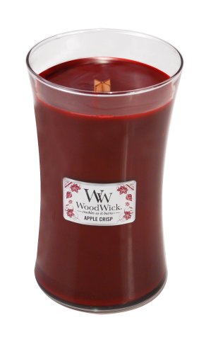 WoodWick Hourglass Candle, Large, Apple Crisp - Scented Candles Outlet